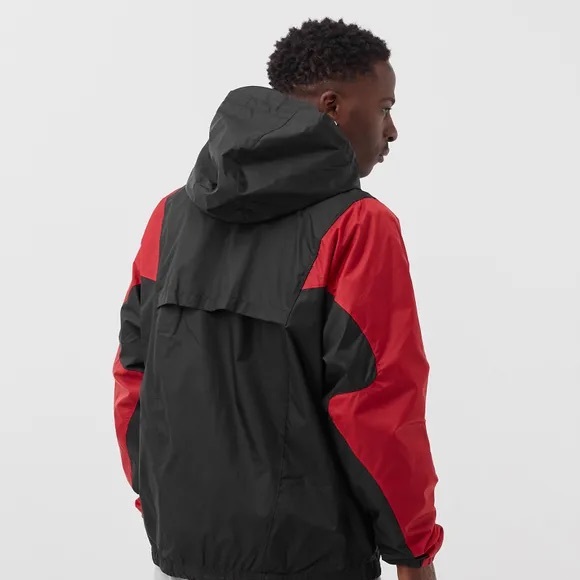 JORDAN ESSENTIALS WOVEN JACKET BLACK / GYM RED new - Picture 3 of 3